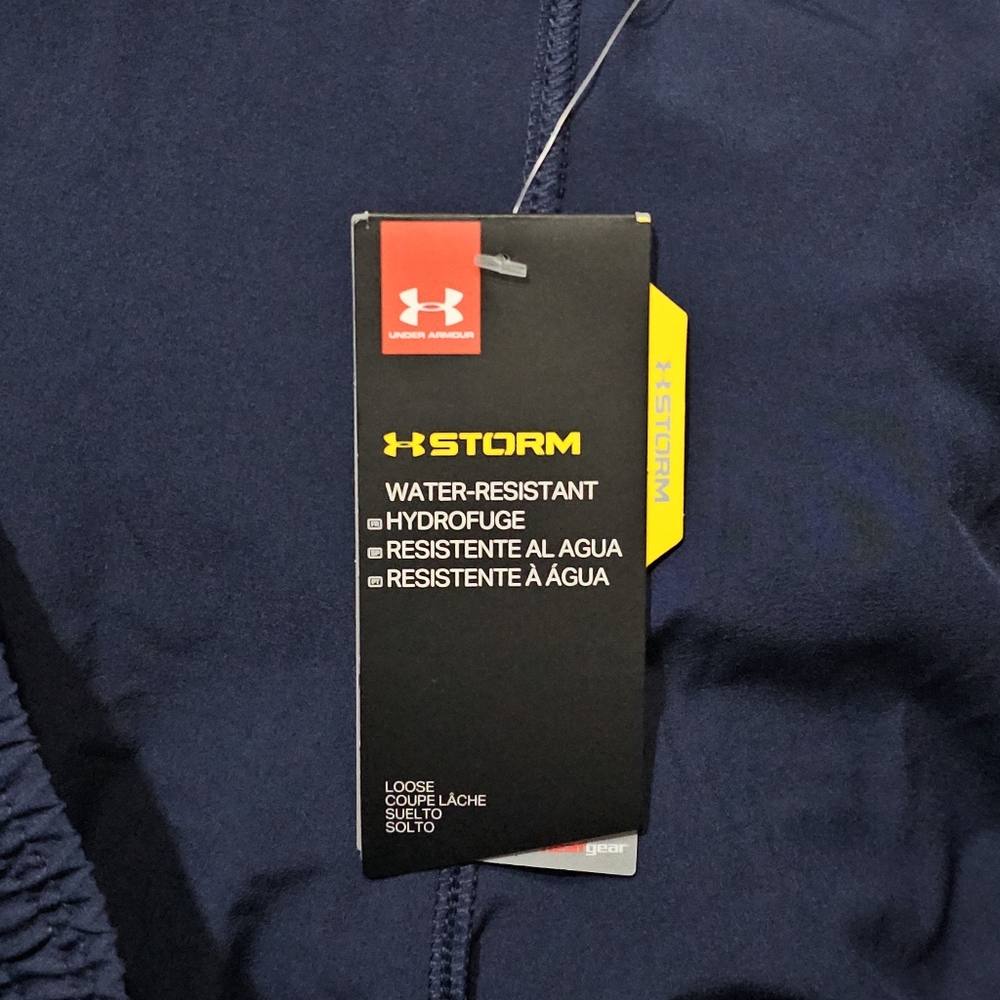 UNDER ARMOUR UA Squad Woven Warm-Up Pant 1293912 Midnight Blue Mens 4XL - Picture 4 of 4
